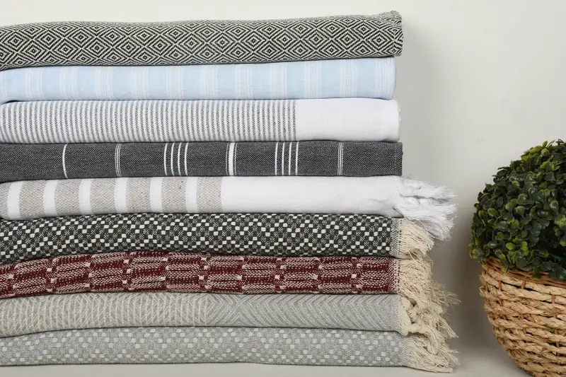 70x40 Cotton Set of 10 Towel, Lightweight Turkish towel for beach, Personalized Turkish Towel, Custom Wedding Gifts, Turkish towel, Memorial Gift - 3