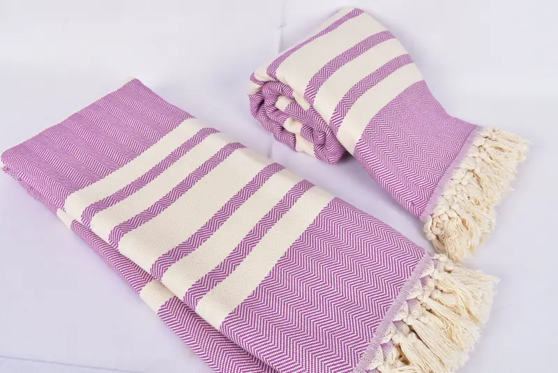 Personalized Gifts, Bridesmaid Gifts, Wedding Anniversary Gift, 96x80 Cotton Herringbone Towel, Organic Throw, Wedding Gift, Wedding Favors - 6