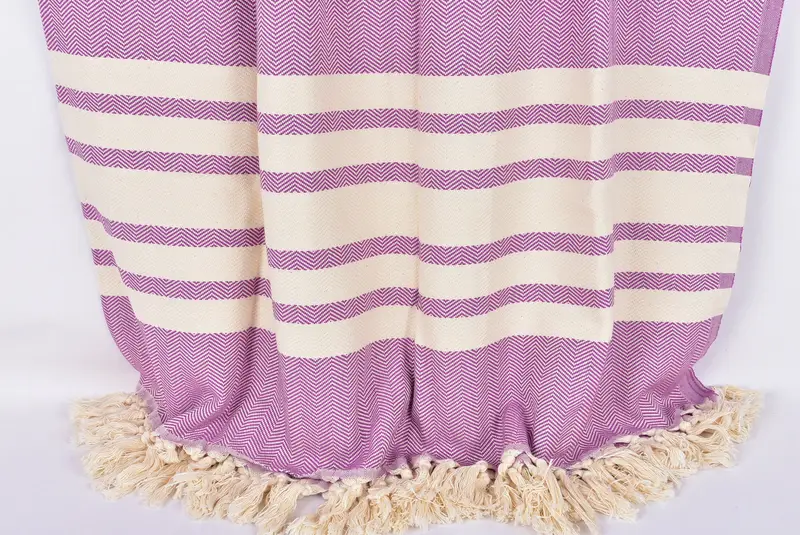 Personalized Gifts, Bridesmaid Gifts, Wedding Anniversary Gift, 96x80 Cotton Herringbone Towel, Organic Throw, Wedding Gift, Wedding Favors - 7