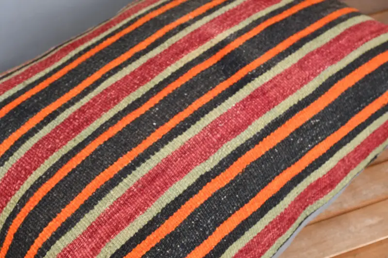 Handwoven Pillow Cover Pillow Sham, 20x28 Red Cushion Case, Interior Designer Pillow, Vintage Kilim Pillow, Kilim Pillow Cover, Pillow - 3