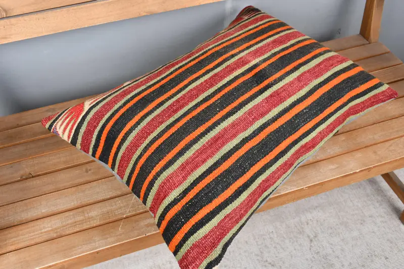 Handwoven Pillow Cover Pillow Sham, 20x28 Red Cushion Case, Interior Designer Pillow, Vintage Kilim Pillow, Kilim Pillow Cover, Pillow - 2