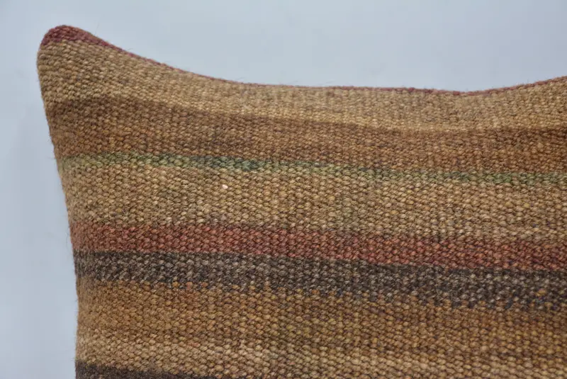 Pillow for Sofa, Bed Pillow Case, Kilim Cushion Sham, Vintage Kilim Pillow Pillow Sham, Pillow Sham, 12x12 Brown Cushion Case, Antique Pillows - 2