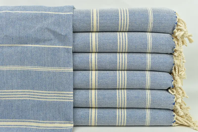 Personalized Gifts, Personalized Hand Towel, Wedding Favors, Housewarming Gift, Wedding Gift Kitchen Towel, Custom Gifts, 38x24 Cotton Striped Towel - 1