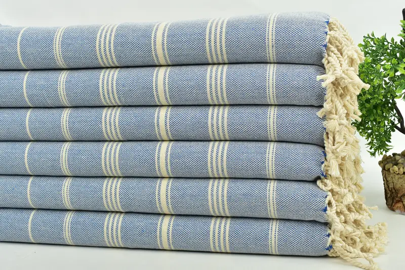 Personalized Gifts, Personalized Hand Towel, Wedding Favors, Housewarming Gift, Wedding Gift Kitchen Towel, Custom Gifts, 38x24 Cotton Striped Towel - 3