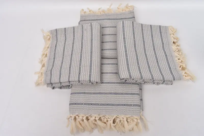 Thin towel, Handwoven organic Turkish towel for spa, Summer Towel, Housewarming Gift, 70x40 Cotton Striped Towel, Personalize Gift, Quick-dry towel - 6