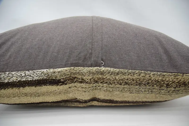 32x32 Brown Cushion, Cushion Cover, Decorative Cushion Cover, Antique Pillows, Turkish Kilim Pillow, Pillow for Sofa, Retro Pillow Sham - 6