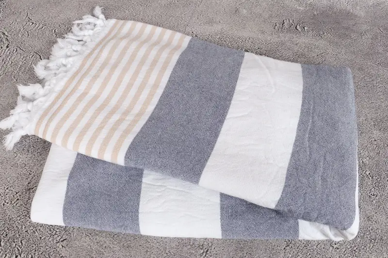 Unique Wedding Gift, Personalized Bridesmaid Gift, 68x36 Cotton Striped Terry Towel, Quick-Dry Beach Towel, Home Decor Towel, Monogram Turkish Towel - 6