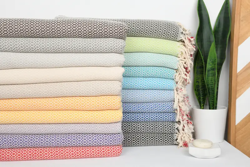 Best Friend Gift, Custom Turkish Towel, Bachelorette Gifts, Bridesmaid Proposal Gift, Travel Towel, 70x40 Cotton Diamond Towel, Hammam towel - 2