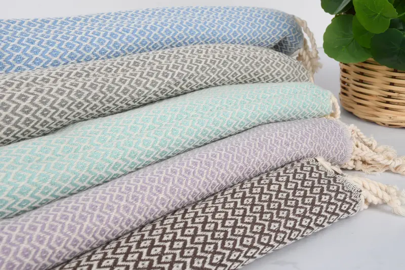 Best Friend Gift, Custom Turkish Towel, Bachelorette Gifts, Bridesmaid Proposal Gift, Travel Towel, 70x40 Cotton Diamond Towel, Hammam towel - 3