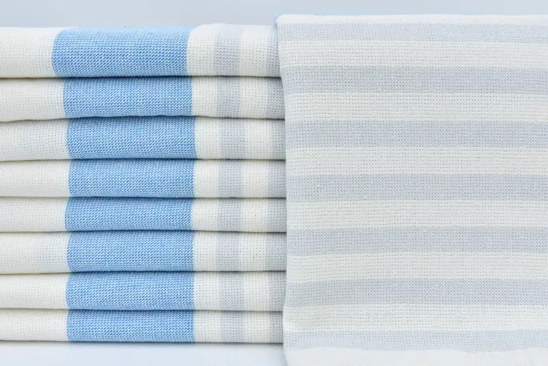 36x18 Cotton Striped Terry Towel, Custom Tea Towel, Bridesmaid Gifts, Bathroom Towels, Housewarming Gift, Custom Hand Towel, Bulk Order Towel - 1