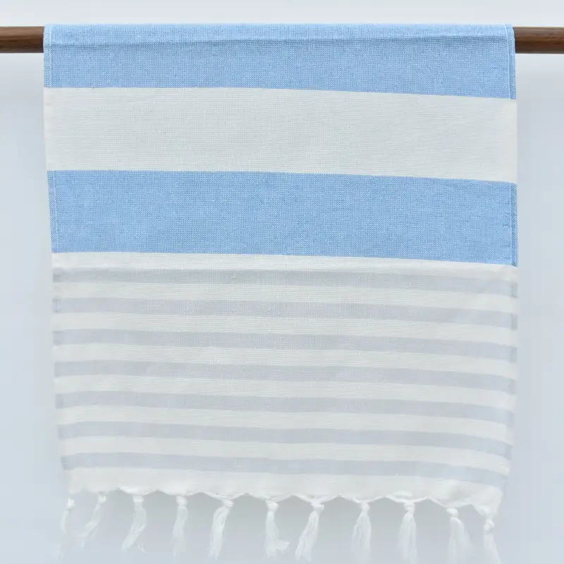 36x18 Cotton Striped Terry Towel, Custom Tea Towel, Bridesmaid Gifts, Bathroom Towels, Housewarming Gift, Custom Hand Towel, Bulk Order Towel - 2
