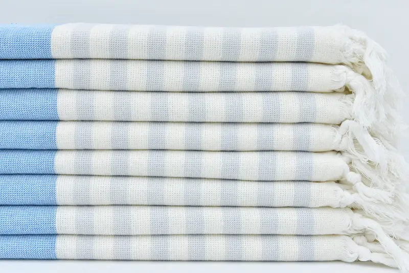 36x18 Cotton Striped Terry Towel, Custom Tea Towel, Bridesmaid Gifts, Bathroom Towels, Housewarming Gift, Custom Hand Towel, Bulk Order Towel - 3