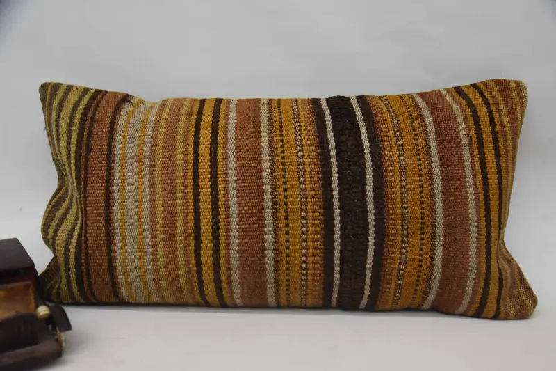 Custom Pillow, Turkish Corner Pillow Cover, Turkish Pillow, 12x24 Orange Pillow, Pillow for Couch, Pillow Case, Pillow for Sofa - 1