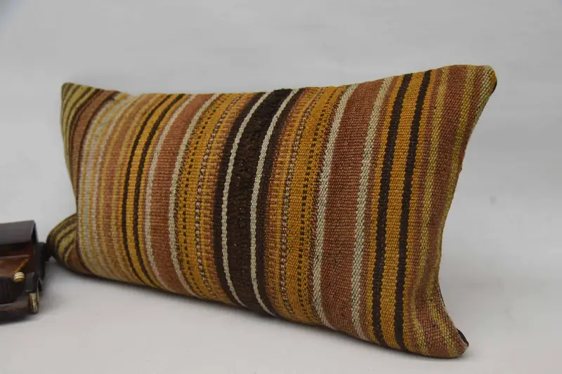 Custom Pillow, Turkish Corner Pillow Cover, Turkish Pillow, 12x24 Orange Pillow, Pillow for Couch, Pillow Case, Pillow for Sofa - 3