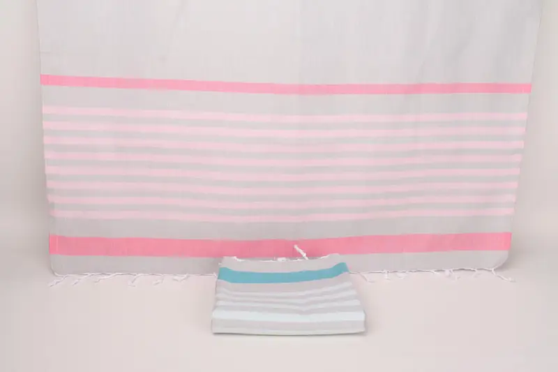 Bachelorette Party Gifts For Bride, Organic towel, Bath towel, Valentines Day Gift For Him, Thin towel, 70x40 Cotton Striped Towel, Bachelor Towel - 8