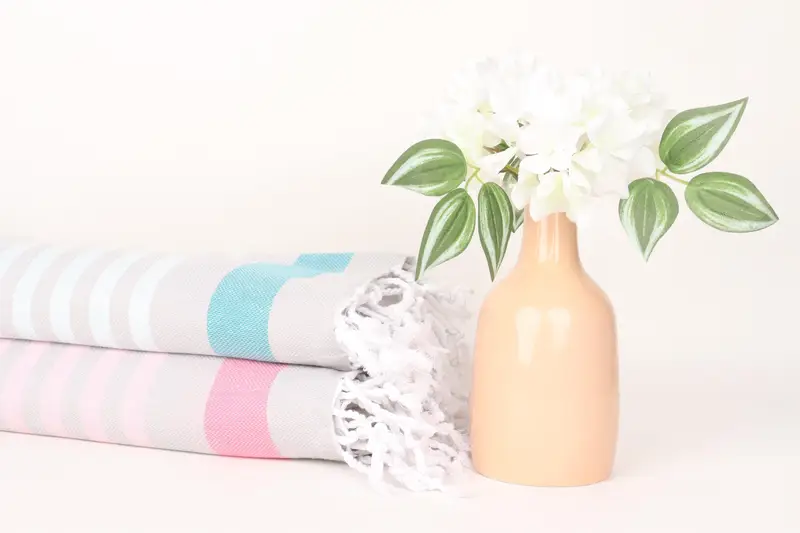 Bachelorette Party Gifts For Bride, Organic towel, Bath towel, Valentines Day Gift For Him, Thin towel, 70x40 Cotton Striped Towel, Bachelor Towel - 2