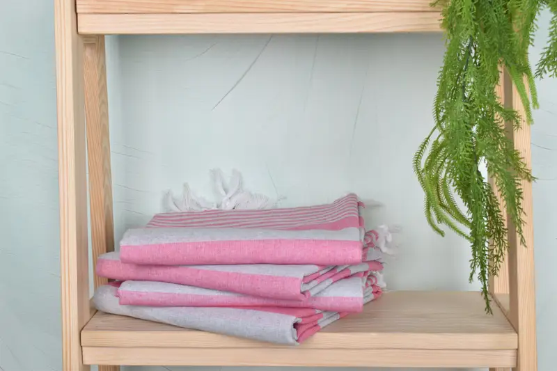 68x36 Cotton Striped Towel, Bridesmaid Gift Towel, Sand-resistant Turkish towel for travel, Turkish bath towel, Employee Gifts, Lightweight towel - 7