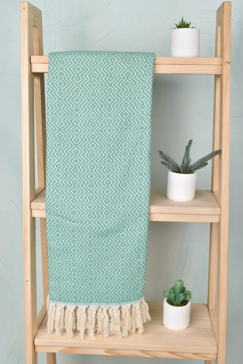 Spa Towel, Housewarming Gift, Antibacterial Turkish peshtemal towel, Quick-dry towel, Absorbent towel, 70x38 Cotton Diamond Towel, Gift Boxes Towel - 8
