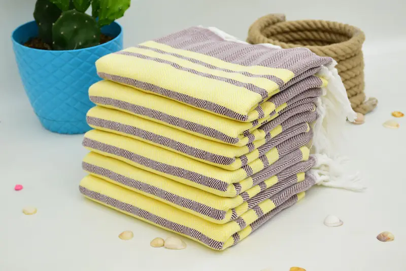 Handmade Gift, Bridesmaid Gift Towel, 64x40 Cotton Chevron Towel, Beach Theme Wedding Gift, Personalized Beach Towel, Pool Towels, Peshtemal - 3
