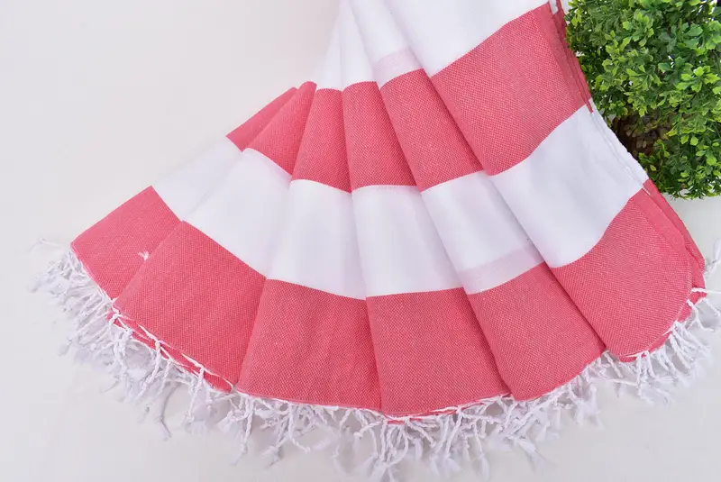 Peshtemal Towel, Girls Weekend Favors, Organic Turkish towel, Scarf Towel, Embroidery Towels, 70x40 Cotton Striped Towel, Turkish bath towel - 4