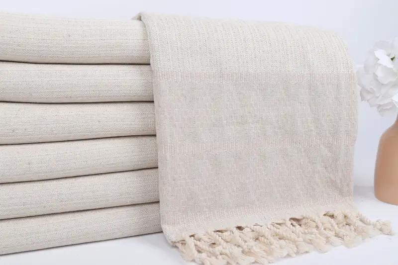 Luxury Turkish Bath Towel, Home Decor Gifts, Oversized Beach Towel, Hammam towel, 70x36 Linen Kilim Design Towel, Bride Gift, Lightweight towel - 2