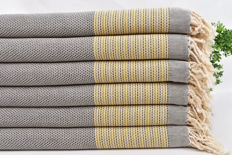 Bridesmaid Gifts, 70x40 Cotton Geometric Towel, Soft towel, Sand-resistant towel, Traditional Turkish peshtemal for hammam, Christmas Gift - 3
