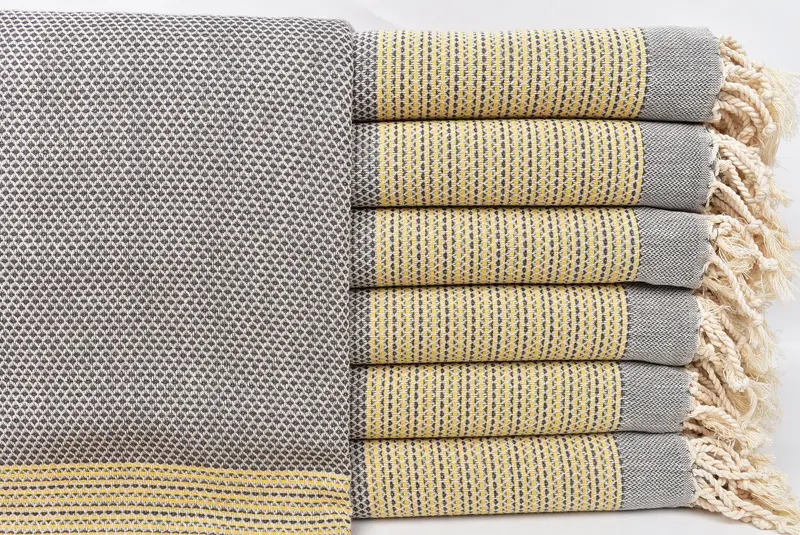 Bridesmaid Gifts, 70x40 Cotton Geometric Towel, Soft towel, Sand-resistant towel, Traditional Turkish peshtemal for hammam, Christmas Gift - 1
