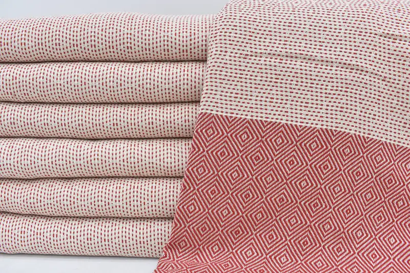 Bridal Shower Gift, Personalized Gifts, Decorative Bedspread, 104x80 Cotton Diamond Towel, Bridesmaid Favors, Custom Wedding Gifts, Shower Curtain - 3