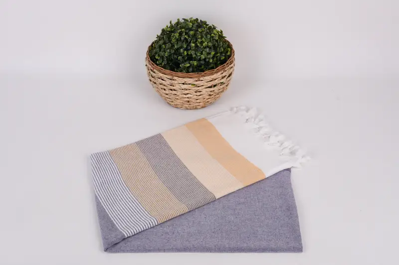 Turkish hand towel, Turkish Towel Personalized, Bridesmaid Proposal Gift, Sand-resistant towel, Wedding Gifts Towel, 68x40 Cotton Striped Towel - 4