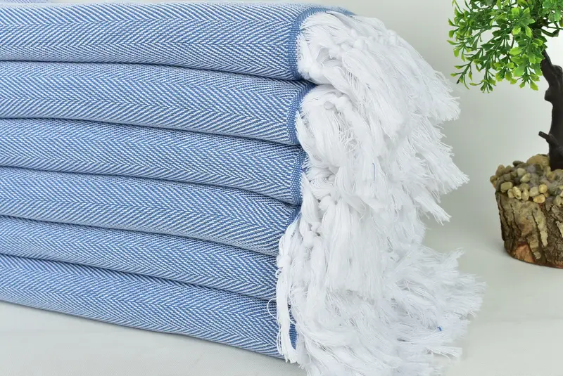 Bachelorette Party Decorations, Holiday Towel, Bathroom Towel, 70x40 Cotton Herringbone Towel, Organic towel, Beach Towel Bulk, Bridal Shower Favors - 3