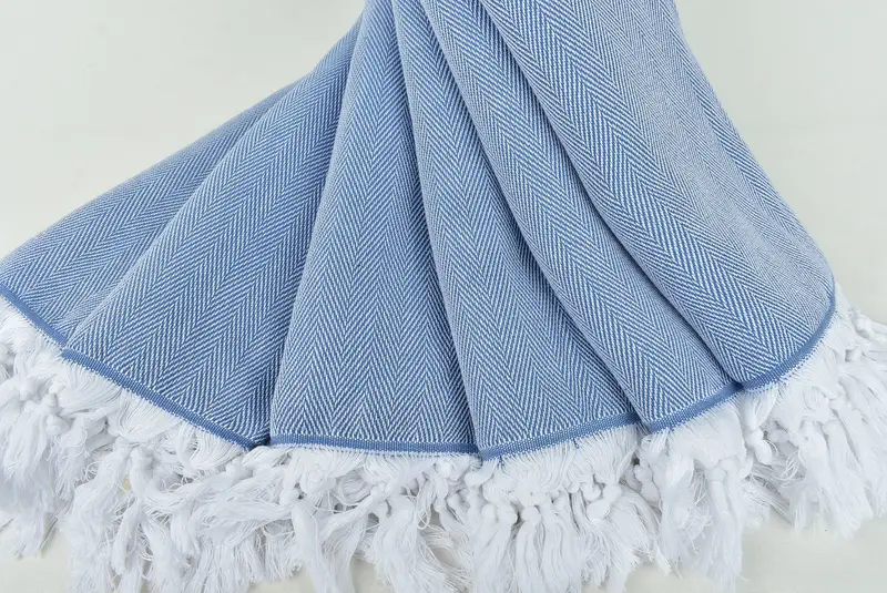 Bachelorette Party Decorations, Holiday Towel, Bathroom Towel, 70x40 Cotton Herringbone Towel, Organic towel, Beach Towel Bulk, Bridal Shower Favors - 4