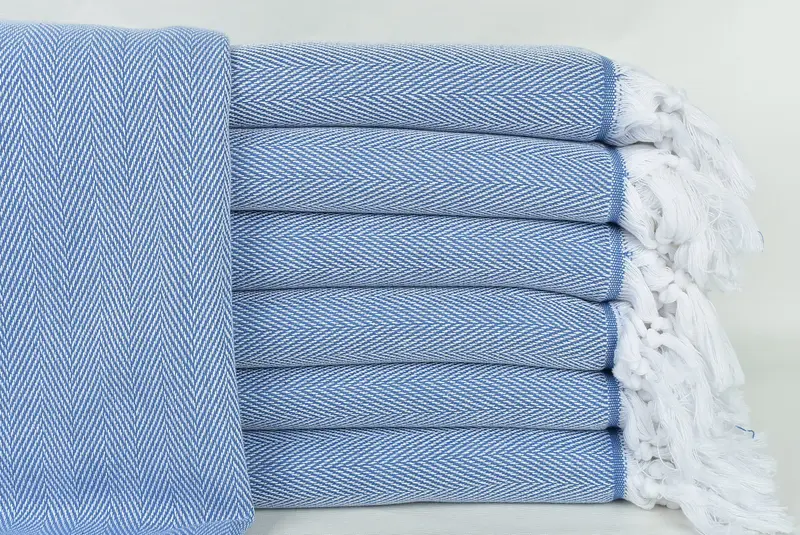 Bachelorette Party Decorations, Holiday Towel, Bathroom Towel, 70x40 Cotton Herringbone Towel, Organic towel, Beach Towel Bulk, Bridal Shower Favors - 1