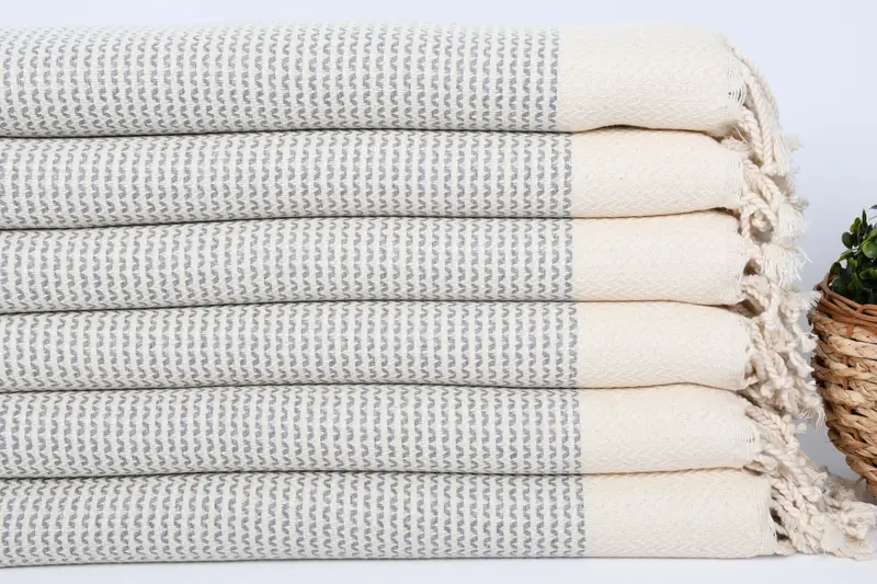 Monogram Hand Towel, 40x20 Cotton Diamond Towel, Bridesmaid Gifts, Personalized Bridesmaid Gift, Organic Towel, Embroidery Towel, Personalized Gifts - 2