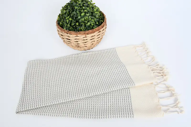 Monogram Hand Towel, 40x20 Cotton Diamond Towel, Bridesmaid Gifts, Personalized Bridesmaid Gift, Organic Towel, Embroidery Towel, Personalized Gifts - 4