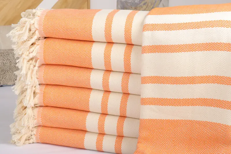 Wedding Gift, Best Wedding Gift, Throw Blanket Couch, Aesthetic Blanket, Bachelorette Party Favors, 96x80 Cotton Herringbone Towel, Monogram Blanket - 2