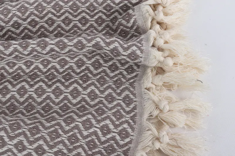 Absorbent Turkish peshtemal towel for beach use, Organic Turkish towel, Lightweight towel, 70x40 Cotton Diamond Towel, Xmas Gifts, Bridesmaid Gift - 8