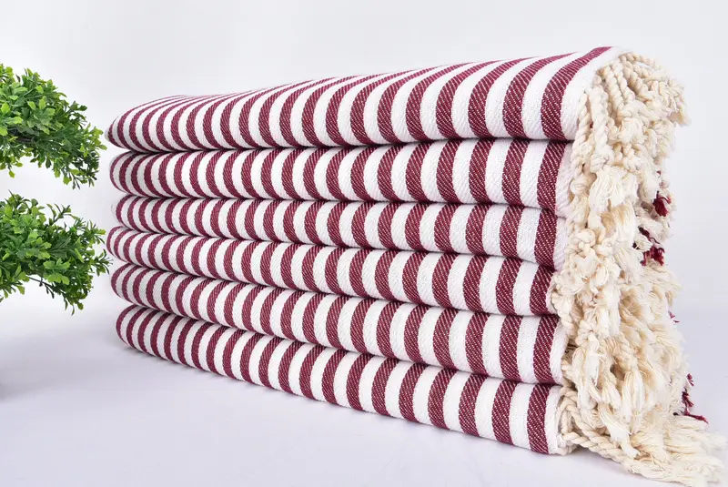 70x40 Cotton Striped Towel, Bachelor Bachelorette Party Favors, Scarf Towel, Guest Towel, Absorbent Turkish towel, Soft towel, Bridal Shower Gifts - 3