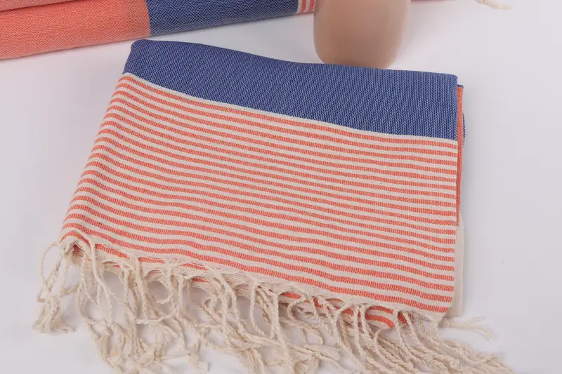 Luxury Beach Towel, Turkish Towel Beach Towel, Wedding Favors, Bride Gift, 68x40 Cotton Striped Towel, Bachelor Gifts, Peshtemal Towel, Thin towel - 5