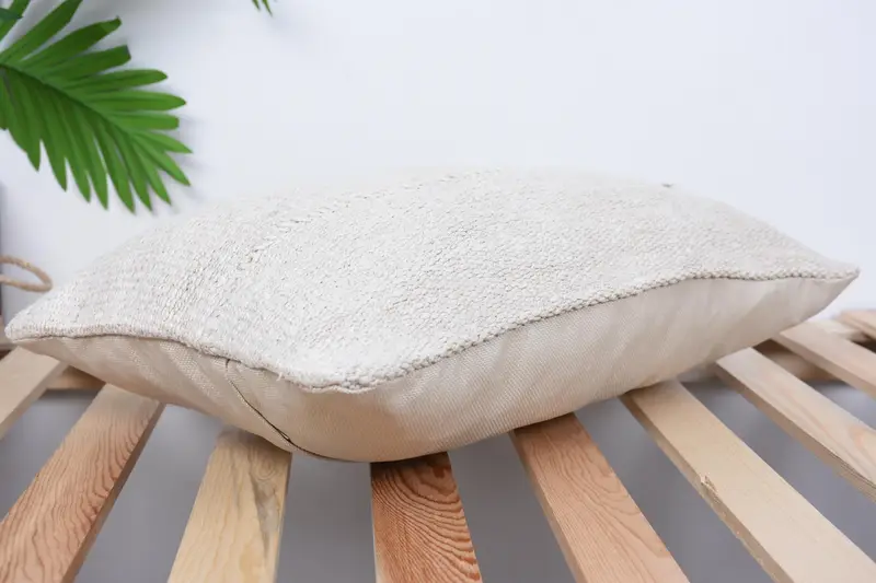Pillow for Sofa, 12x20 White Pillow Case, Wool Kilim Pillow Cushion Case, Pillow Cover, Kilim Pillow Cover, Ethnical Kilim Rug Pillow - 6