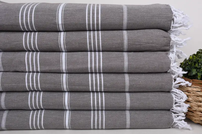 Woven Throw Blanket, Boho Throw Blankets, 96x80 Cotton Striped Towel, Bachelorette Party Gifts For Bride, Personalized Gift, Monogram Blanket - 2
