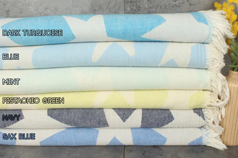 Bridesmaids Star Design Organic Cotton Bath Towel, 36x67 Inches