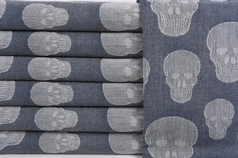 Personalized Gifts, 68x36 Cotton Skull Patterned Towel, Best lightweight Turkish towel for travel USA, Birthday Gift, Cotton towel, Home Decor Gifts - 2
