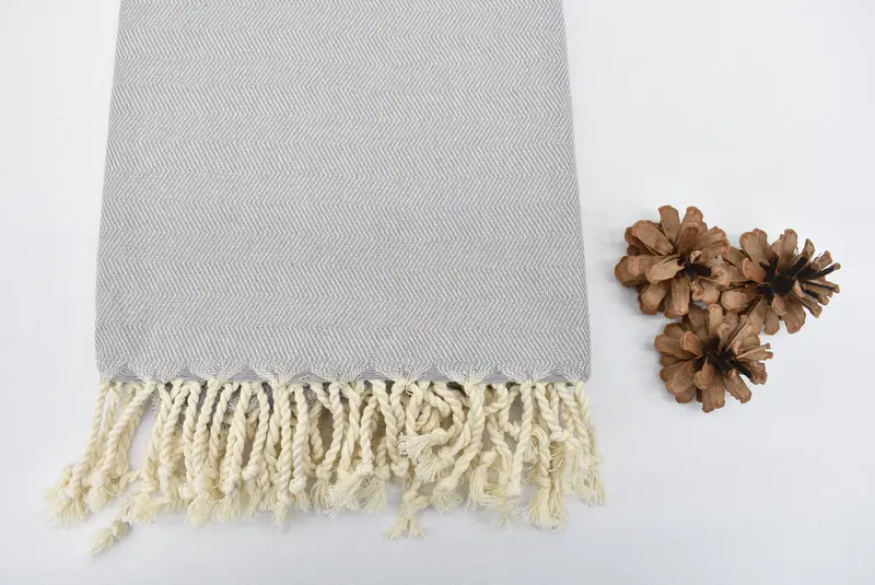 Extra large Turkish bath towel, Beach Towel Bulk, Personalized Bridesmaid Gift, 68x40 Cotton Herringbone Towel, Family Gift, Custom Wedding Gifts - 8