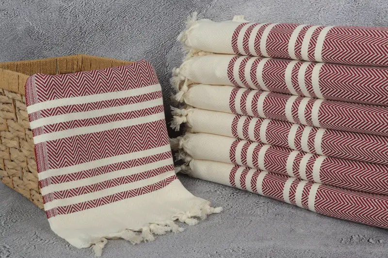 Personalized Kitchen Towel, Custom Hand Towel, Summer Gift, 36x20 Cotton Herringbone Towel, Monogrammed Hand Towel, Valentines Gift, Gift For Him - 3