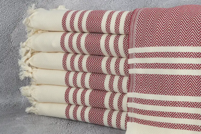 Personalized Kitchen Towel, Custom Hand Towel, Summer Gift, 36x20 Cotton Herringbone Towel, Monogrammed Hand Towel, Valentines Gift, Gift For Him - 1