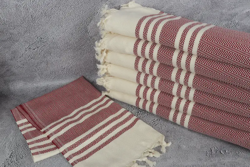 Personalized Kitchen Towel, Custom Hand Towel, Summer Gift, 36x20 Cotton Herringbone Towel, Monogrammed Hand Towel, Valentines Gift, Gift For Him - 2