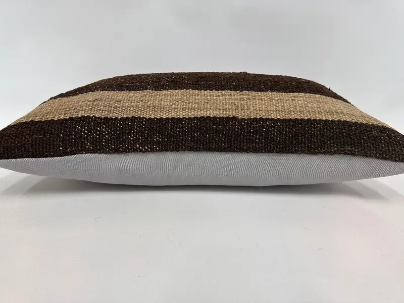 Couch Cushion Case, Boho Pillow, Comfy Throw Pillow Sham, Turkish Pillow, Cushion Cover, 12x20 Brown Cushion, Pillow for Sofa - 5