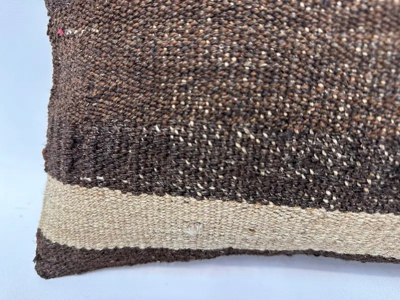 Couch Cushion Case, Boho Pillow, Comfy Throw Pillow Sham, Turkish Pillow, Cushion Cover, 12x20 Brown Cushion, Pillow for Sofa - 2