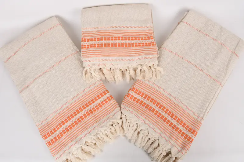 Turkish Bedcover, Bridesmaid Favors, Turkish Cotton Throw Blanket, 96x94 Linen Striped Towel, Personalized Blanket, Throw Blanket, Bedspread - 7