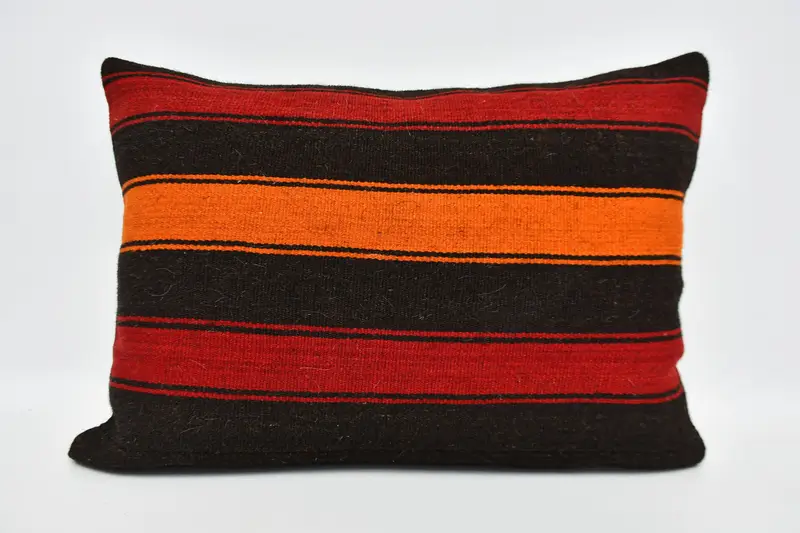Toss Pillow, Pillow for Couch, 20x28 Red Pillow Case, Pillow for Sofa, Pillow Case, Hippie Throw Pillow Sham, Vintage Kilim Throw Pillow - 1